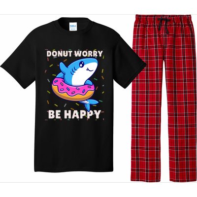 Donut Humor Donut Worry Shark Donuts Funny Donut Doughnut Cool Gift Pajama Set