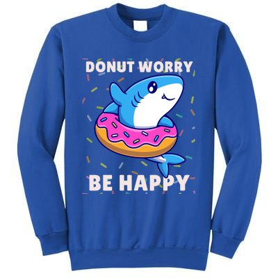 Donut Humor Donut Worry Shark Donuts Funny Donut Doughnut Cool Gift Sweatshirt