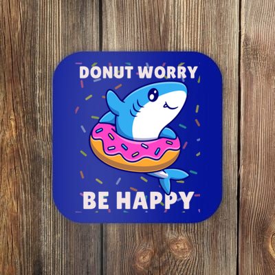 Donut Humor Donut Worry Shark Donuts Funny Donut Doughnut Cool Gift Coaster