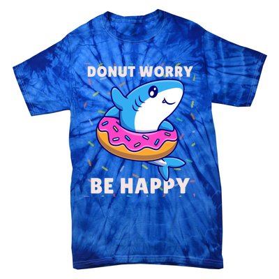 Donut Humor Donut Worry Shark Donuts Funny Donut Doughnut Cool Gift Tie-Dye T-Shirt