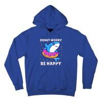 Donut Humor Donut Worry Shark Donuts Funny Donut Doughnut Cool Gift Tall Hoodie