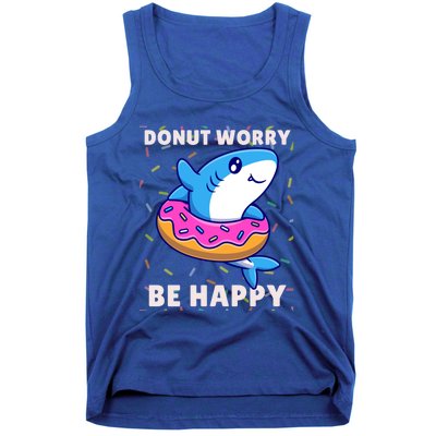 Donut Humor Donut Worry Shark Donuts Funny Donut Doughnut Cool Gift Tank Top