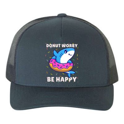 Donut Humor Donut Worry Shark Donuts Funny Donut Doughnut Cool Gift Yupoong Adult 5-Panel Trucker Hat