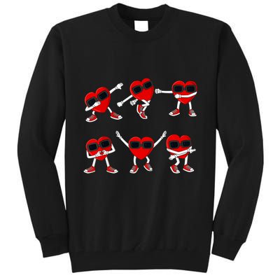 Dancing Hearts Dance Challenge Valentines Day Boy Girl Tall Sweatshirt