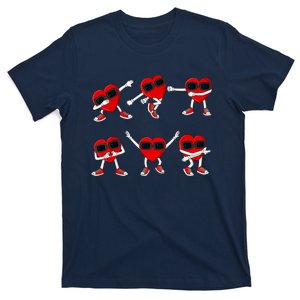 Dancing Hearts Dance Challenge Valentines Day Boy Girl T-Shirt