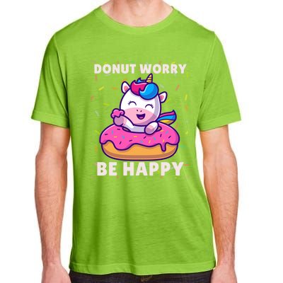 Donut Humor Donut Worry Unicorn Donuts Funny Donut Doughnut Gift Adult ChromaSoft Performance T-Shirt