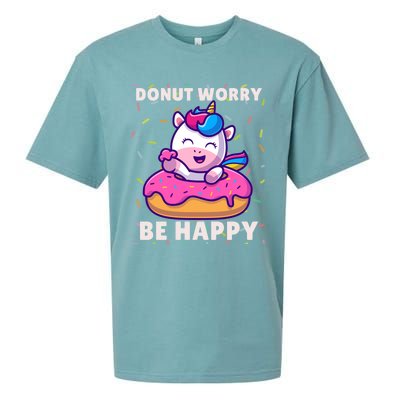 Donut Humor Donut Worry Unicorn Donuts Funny Donut Doughnut Gift Sueded Cloud Jersey T-Shirt