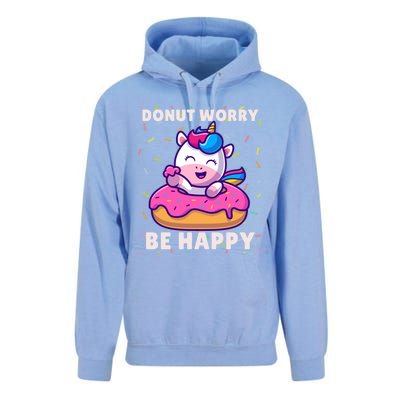 Donut Humor Donut Worry Unicorn Donuts Funny Donut Doughnut Gift Unisex Surf Hoodie