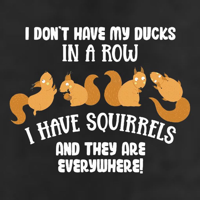 Dont Have Ducks In A Row I Have Squirrels Everywhere Knit Cap Winter Beanie