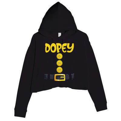 Dopey Halloween Dwarf Costume Color Matching Dopey Crop Fleece Hoodie