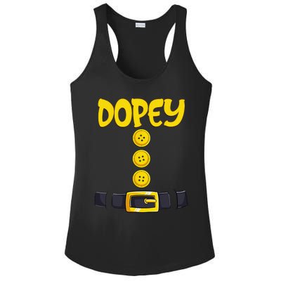 Dopey Halloween Dwarf Costume Color Matching Dopey Ladies PosiCharge Competitor Racerback Tank