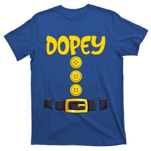 Dopey Halloween Dwarf Costume Color Matching Dopey T-Shirt