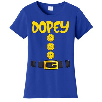 Dopey Halloween Dwarf Costume Color Matching Dopey Women's T-Shirt