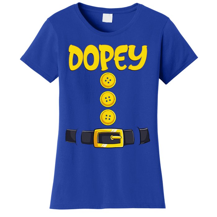 Dopey Halloween Dwarf Costume Color Matching Dopey Women's T-Shirt