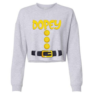 Dopey Halloween Dwarf Costume Color Matching Dopey Cropped Pullover Crew