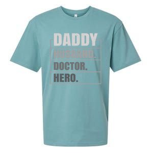 Daddy Husband Doctor Hero Fathers Day Gift Sueded Cloud Jersey T-Shirt