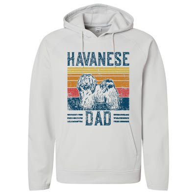 Dog Havanese Dad Performance Fleece Hoodie