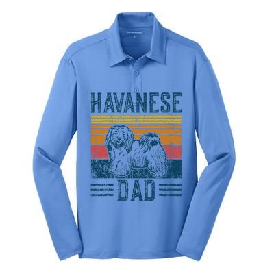 Dog Havanese Dad Silk Touch Performance Long Sleeve Polo