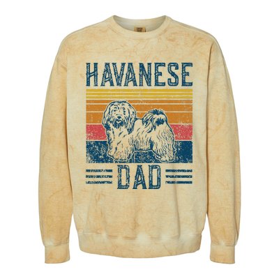 Dog Havanese Dad Colorblast Crewneck Sweatshirt