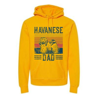 Dog Havanese Dad Premium Hoodie