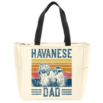 Dog Havanese Dad Zip Tote Bag