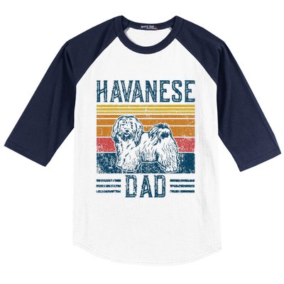 Dog Havanese Dad Baseball Sleeve Shirt