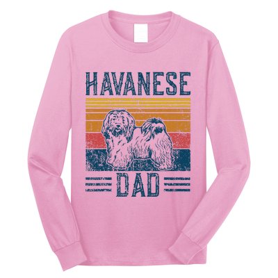 Dog Havanese Dad Long Sleeve Shirt