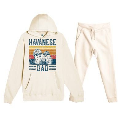 Dog Havanese Dad Premium Hooded Sweatsuit Set