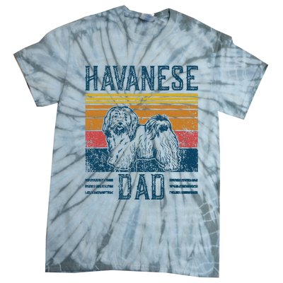 Dog Havanese Dad Tie-Dye T-Shirt