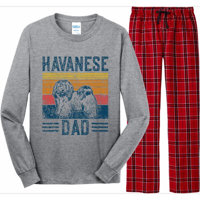 Dog Havanese Dad Long Sleeve Pajama Set