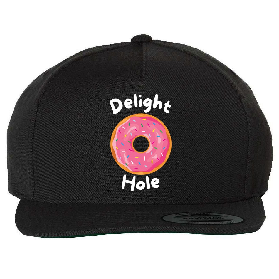 Delight Hole Donut Sprinkles Doughnut Fried Dough Sweet Cool Gift Wool Snapback Cap