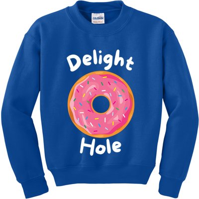 Delight Hole Donut Sprinkles Doughnut Fried Dough Sweet Cool Gift Kids Sweatshirt