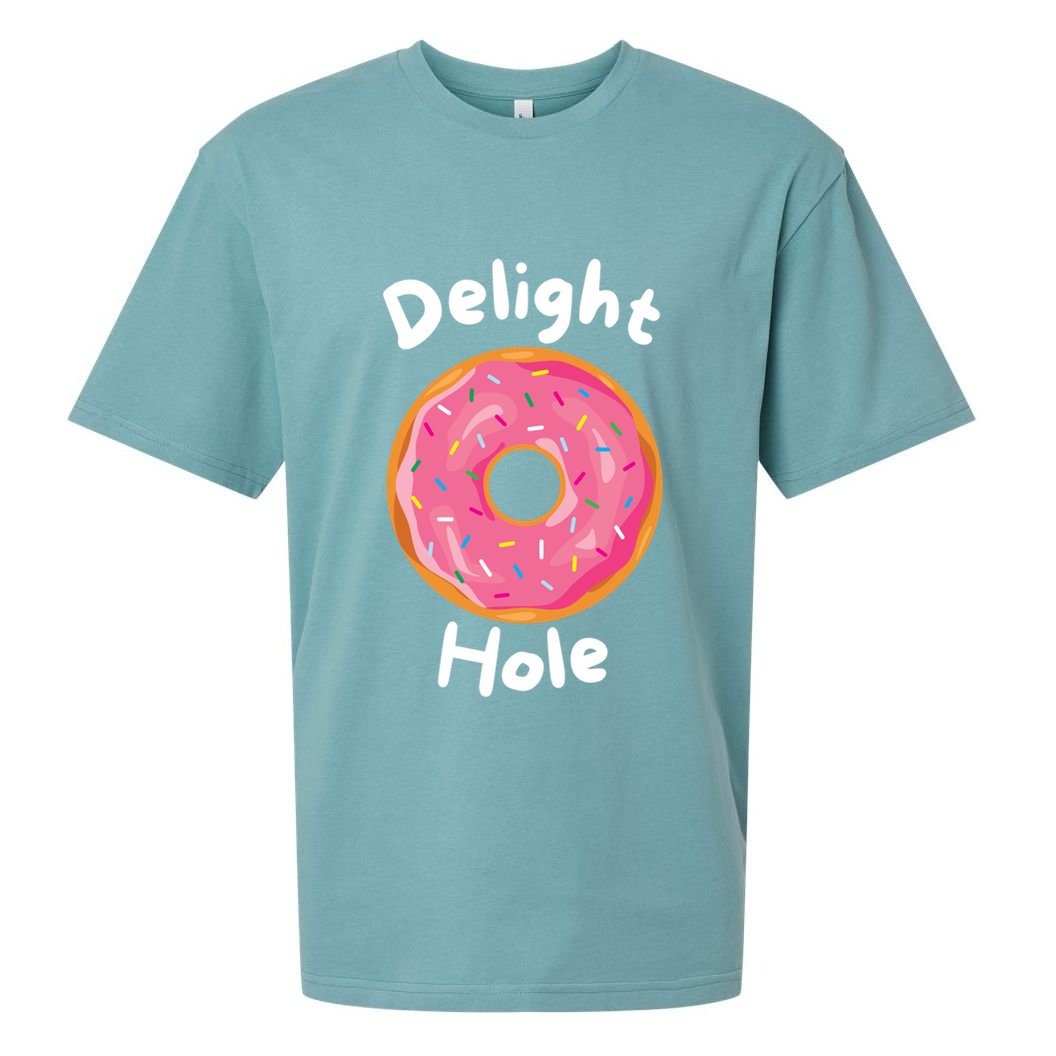 Delight Hole Donut Sprinkles Doughnut Fried Dough Sweet Cool Gift Sueded Cloud Jersey T-Shirt