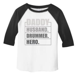 Daddy Husband Drummer Hero Fathers Day Cute Gift Toddler Fine Jersey T-Shirt