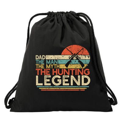 Deer Hunter Dad The The Myth The Hunting Legend Funny Gift Drawstring Bag