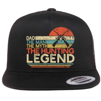 Deer Hunter Dad The The Myth The Hunting Legend Funny Gift Flatbill Hat