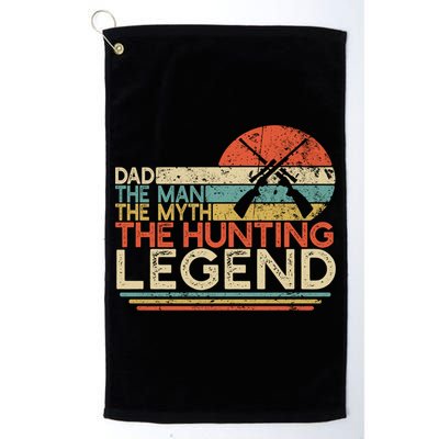 Deer Hunter Dad The The Myth The Hunting Legend Funny Gift Golf Towel