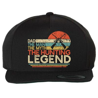 Deer Hunter Dad The The Myth The Hunting Legend Funny Gift Wool Snapback Cap