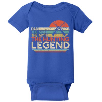 Deer Hunter Dad The The Myth The Hunting Legend Funny Gift Baby Bodysuit