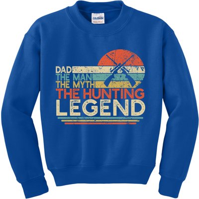 Deer Hunter Dad The The Myth The Hunting Legend Funny Gift Kids Sweatshirt