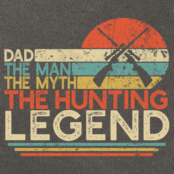 Deer Hunter Dad The The Myth The Hunting Legend Funny Gift Cotton Canvas Backpack