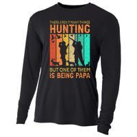 Duck Hunting Distressed Patriotic American Flag Hunters Cooling Performance Long Sleeve Crew