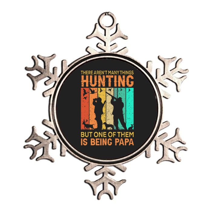 Duck Hunting Distressed Patriotic American Flag Hunters Metallic Star Ornament