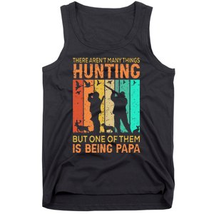 Duck Hunting Distressed Patriotic American Flag Hunters Tank Top