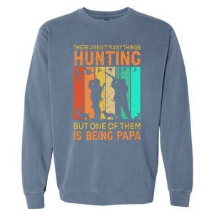 Duck Hunting Distressed Patriotic American Flag Hunters Garment-Dyed Sweatshirt