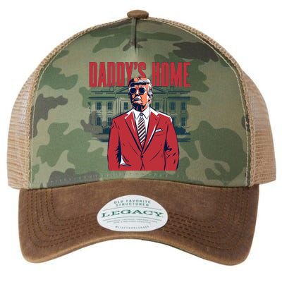 DaddyS Home Donald Trump 47th President Legacy Tie Dye Trucker Hat