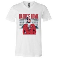 DaddyS Home Donald Trump 47th President V-Neck T-Shirt