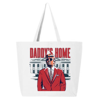 DaddyS Home Donald Trump 47th President 25L Jumbo Tote