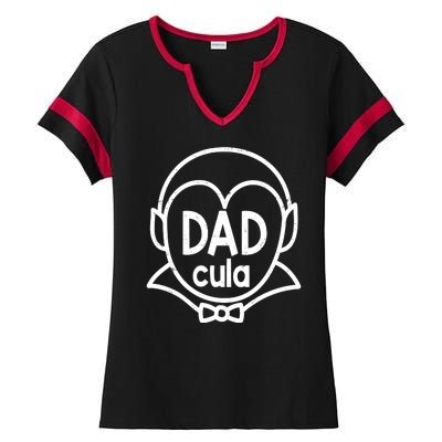 Dadcula Halloween Ladies Halftime Notch Neck Tee