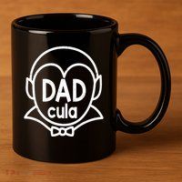 Dadcula Halloween 11oz C Handle Ceramic Mug